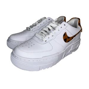 Nike AF1 Pixel SE White Black Leopard CV8481 100 Women’s Size 5.5